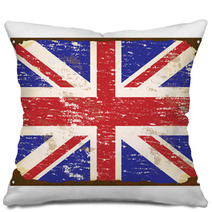 UK Flag Enamel Sign Pillows 57701738