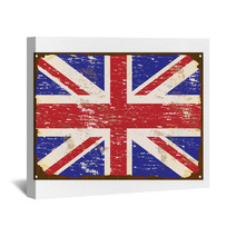 UK Flag Enamel Sign Wall Art 57701738