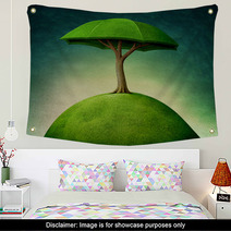 Umbrella Tree Wall Art 60839855