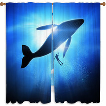 Under The Waves Window Curtains 54924595