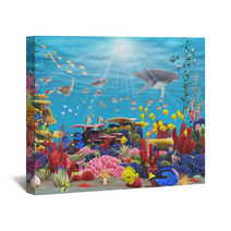 Underwater Paradise Wall Art 44026029