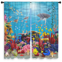 Underwater Paradise Window Curtains 44026029