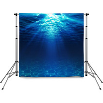 Underwater View With Sandy Seabed Backdrops 61762419