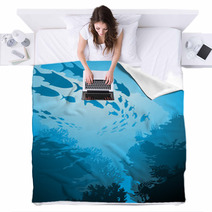 Underwater World Blankets 52485062