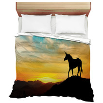 Unicorn At Sunset Bedding 226798205