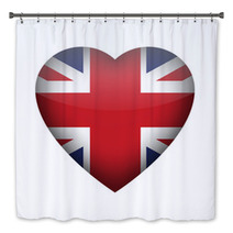 Union Jack Love Heart Bath Decor 33655622