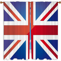 United Kingdom British Flag Window Curtains 43420707