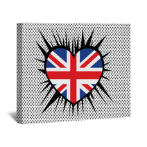 United Kingdom Flag Or UK British Flag Wall Art 59889935