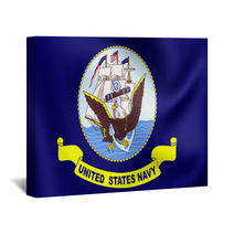 United States Navy Flag Wall Art 90891365