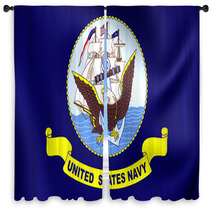 United States Navy Flag Window Curtains 90891365