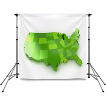 United States Of America 3d Map Backdrops 58073046