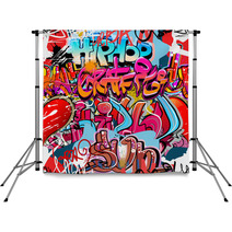 Urban Street Art Hiphop Words On A Digital Art Backdrops 36210073