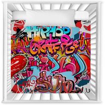 Urban Street Art Hiphop Words On A Digital Art Nursery Decor 36210073