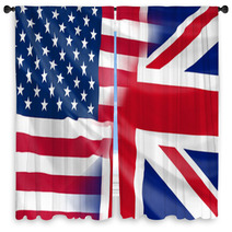 Us And Uk Relationship Window Curtains 4897298
