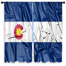 Us Colorado Flag America American Window Curtains 142425741