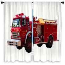 Us Firetruck Window Curtains 3376197