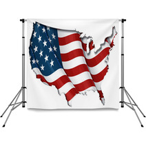 US Flag-Map Inner Shadow Backdrops 47496205