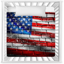 US Flag Nursery Decor 53806889