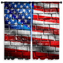US Flag Window Curtains 53806889