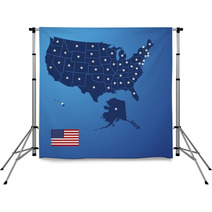 US Map Stars Vector Backdrops 49987820