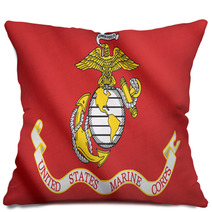US Marine Corps Flag Waving Pillows 67618637