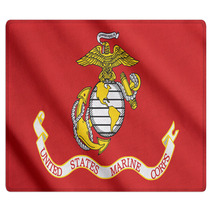 US Marine Corps Flag Waving Rugs 67618637