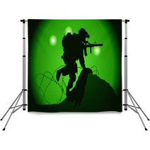 US Soldier Used Night Vision Goggles Backdrops 40094591
