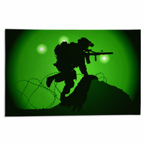 US Soldier Used Night Vision Goggles Rugs 40094591