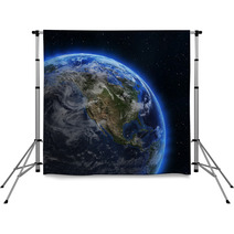 USA And Canada From Space Backdrops 58715412