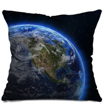 USA And Canada From Space Pillows 58715412