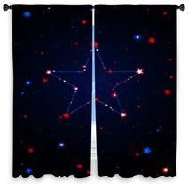 USA Constellation Window Curtains 32700857