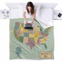 USA-highly Detailed Map.Layers Used. Blankets 64701513