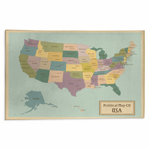 USA-highly Detailed Map.Layers Used. Rugs 64701513
