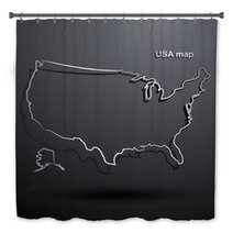 USA Map Hand Drawn Background Vector,illustration Bath Decor 67851488