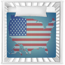 USA Map Nursery Decor 64327627