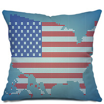 USA Map Pillows 64327627