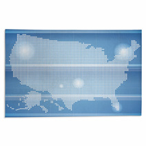 USA Map Rugs 64327634