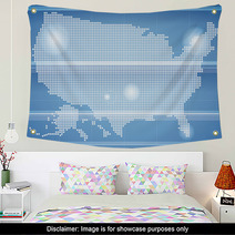 USA Map Wall Art 64327634