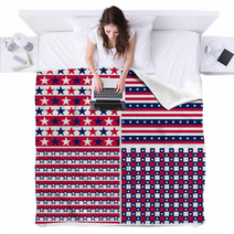 Usa Seamless Pattern Blankets 50351307