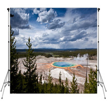 USA - Yellowstone NP, Prismatic Pool Backdrops 69800796