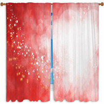 Valentine Hearts Abstract  Background. Window Curtains 59392008