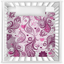 Valentine Repeating Pink Pattern Nursery Decor 50779345