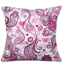 Valentine Repeating Pink Pattern Pillows 50779345