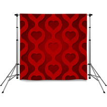 Valentine's Day Background With Hearts Backdrops 68205210