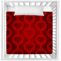Valentine's Day Background With Hearts Nursery Decor 68205210