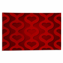 Valentine's Day Background With Hearts Rugs 68205210