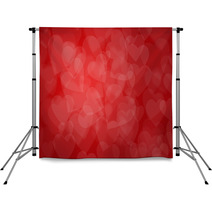 Valentine's Day Red Hearts Background Backdrops 60478645