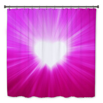 Valentines Hearts Abstract Pink Background Bath Decor 59978194