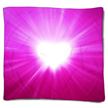 Valentines Hearts Abstract Pink Background Blankets 59978194