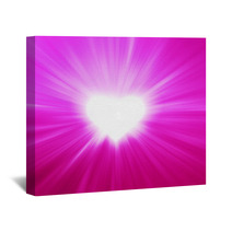 Valentines Hearts Abstract Pink Background Wall Art 59978194